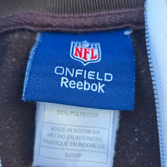 🏈🧡🤎Cleveland Browns full zip jacket Reebok NFL - Picture 5 of 5